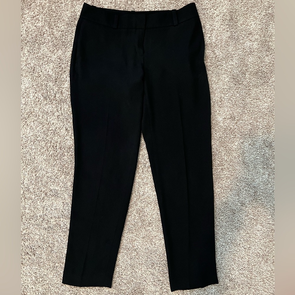 LOFT Black Ankle Pants Marisa Straight